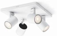 Philips myLiving Runner 4-er LED Spots (12 W), dimmbare Deckenspots mit warmwei&szlig;em