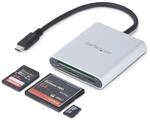 StarTech FCREADU3C Multicard Lese/Schreibger&auml;t silber/schwarz