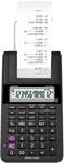 CASIO HR-8RCE-BK druckender Rechner, Schwarz, 12-stelliges LC-Display | 12-stelliges
