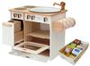 Erst-Holz 932-2044 DL Drewart Kinderküche mit Zubehör Spielküche Massivholz...