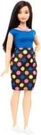 Barbie Mattel DVX73 - Fashionistas Puppe im Rock mit bunten Punkten