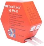 3M VHB SJ 356D Dual Lock Klettband zum Aufkleben Pilzkopf, Transluzent, 10 m x 25 mm