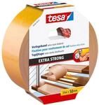 tesa Verlegeband extra stark klebend - Doppelseitiges Klebeband zum Verlegen von