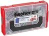 fischer FixTainer SX-Plus-Dübel und Schrauben-Box, Dübelset mit 210 Teilen, für
