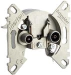 Schneider Electric Merten BK-/Sat-Antennenstichdose, 466099 | 2 Ausg&auml;nge, Unterputz,