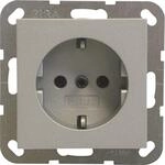 Gira 018826 Schuko Steckdose System 55, alu