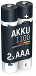 ANSMANN Akku AAA Micro Typ 1150mAh(min 1050mAh)-1.2V-Leistungsstarke NiMH AAA Akkus