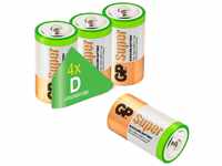 GP Battery 03013AS4 Super Alkaline D Mono 4er Pack, 4x D/Mono