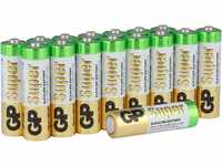 GP GP15A-2VS16 LR6 Super Alkaline AA Mignon Batterie (16-er Pack), 03015AS16, 16x