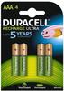 DURACELL Batterie Alkaline, Micro, AAA, LR03, 1.5V Ultra Power, Powercheck,...