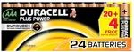 Duracell DUR019058 Plus AAA Batterien (24 St&uuml;ck)