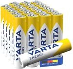 VARTA Batterien AAA, 24 St&uuml;ck, Energy, Alkaline, 1,5V, Verpackung zu 80% recycelt,
