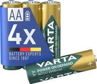 VARTA Batterien AA, wiederaufladbar 4 St&uuml;ck, Recharge Accu Power on Demand