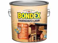 Bondex Dauerschutz Lasur Teak 2,5 L für 32 m² | Hoher Wetter- und UV-Schutz...