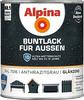 Alpina Buntlack Metalllack 0,75L anthrazitgrau Ral 7016 glänzend Außen