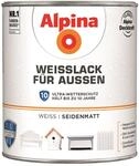 Alpina Wei&szlig;lack f&uuml;r Au&szlig;en 2 Liter seidenmatt