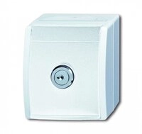 Busch-Jaeger SCHUKO-Steckdose al/ws 20 EWSL-54 mit Schloss Ocean (IP44)...