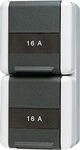 Jung 822NAW Schuko-Steckdose 2-fach NA