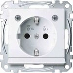 Merten MEG2304-0419 SCHUKO-Steckdose m. Lichtausl. u. LED-Bel.-Modul, BRS, StK,