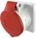 MENNEKES CEE Anbausteckdose, 32 A, 5-polig, 400 V, IP44, Flansch 75x75 mm 