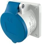 MENNEKES CEE Anbausteckdose, 16 A, 3-polig, 230 V, IP44, Flansch 75x75 mm 