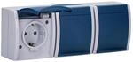 Busch-Jaeger 2300/3 EBW-53 SCHUKO&reg; 3-fach Steckdose mit erh. Ber&uuml;hrungsschutz