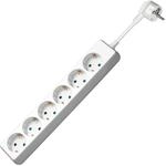 Goobay 51079 Steckdosenleiste / Mehrfachsteckdosenleiste mit 6 Steckdosen /