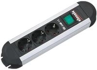 Bachmann 330.070 Primo Tischsteckdosenleiste 3x Schuko mit Schalter