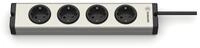 EHMANN 0600x00042031 Aluminium Steckdosenleiste Universal 4-Fach, 1,5 m...
