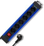 REV SupraLine Steckdosenleiste 6-Fach - Mehrfachsteckdose mit Schalter, 2,4m Kabel,