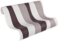 Livingwalls 912930 Daniel Hechter 2 Streifentapete, braun/creme/metallic