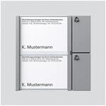 Siedle Tastenmodul 2 Tasten In-Home-Bus, BTM 650-02 SM, silber metallic, 2544223