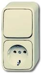 Busch-Jaeger 2601/6/2300 EAP Kombination Schuko Steckdose, mit Wippschalter