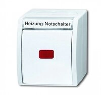 Busch-Jaeger 2601/2 SKWNH-54 Wippkontrollschalter/Heizung-Notschalter