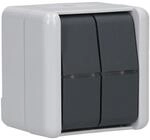 Jung 835W Doppel-Taster ,wei&szlig;/grau