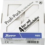 Kopp PARIS Universalschalter in Arktis-Wei&szlig; - 4 St&uuml;ck - Lichtschalter-Unterputz mit