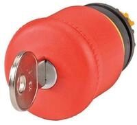 Eaton 216879 not-Halt/aus-Taste, D = 38 mm, Schl&uuml;sselentriegelt, Schlie&szlig;ung...