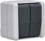 JUNG 839W Doppel-Taster 10 AX 250 V Serie WG