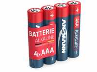 ANSMANN Red Alkaline Batterie Micro AAA LR03 Longlife Alkalibatterie (4er Pack)