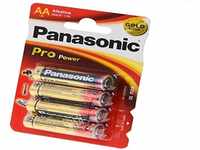 Panasonic Batteries Pro Power Alkali-Batterie (Mignon AA, LR6, 4er Pack), blau,...