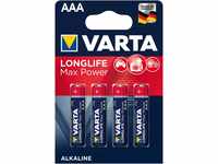 Varta Max Tech AAA Micro Batterie 1,5 V 4er-Blister