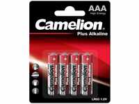 Camelion 11000403 - Batterien Plus Alkaline High Energy AAA / LR03, 4 Stück,
