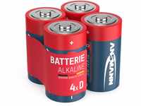ANSMANN Batterien Mono D LR20 4 Stück 1,5V - Alkaline Batterie langlebig &