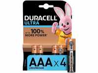 Duracell Ultra Power Typ AAA Alkaline Batterien, 4er Pack, Verpackung kann...