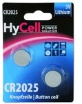 HyCell 2x CR2025 Batterie Lithium Knopfzelle 3V / Qualitativ hochwertige