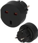 Brennenstuhl Reisestecker/Reiseadapter (Reise-Steckdosenadapter zum Anschluss
