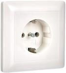 Gira 044003 Schuko Steckdose Vollpatte Standard 55, reinwei&szlig;
