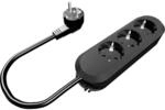 Bachmann Steckdosenleiste SMART 3-Fach 1,5m Mehrfachsteckdose Schwarz 387.170