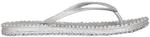 Ilse Jacobsen Damen Glitzer Flip Flop CHEERFUL01 - Silber (Silber (71) , 36