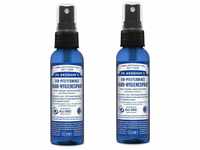 Dr. Bronner's Bio Pfefferminz Hand Hygienespray Sanitizer 60ml - 2er Set -